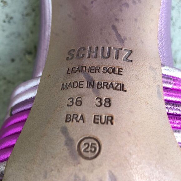 Schutz Metallic Mules - Picture 7 of 8